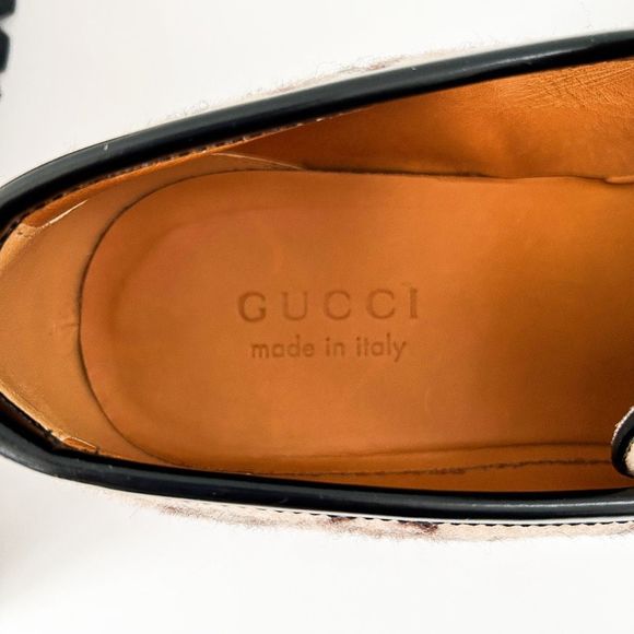 Gucci Horsebit Loafer GG Lug Sole Wool Cordovan Lux Monogram main image 4